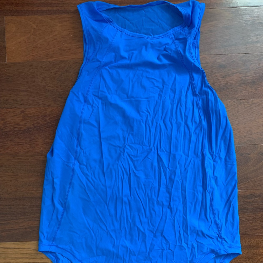 EUC Lululemon Sculpt Tank Size 6 Color Wild Bluebell Workout Top